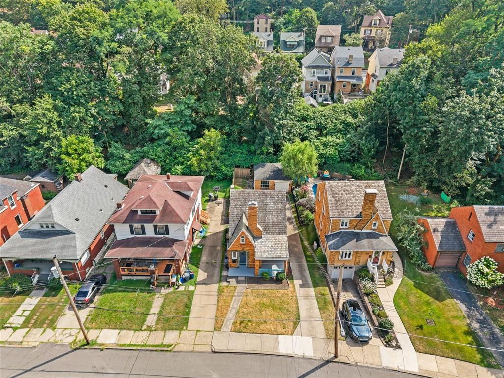 3729 Baytree Street Pittsburgh, PA 15214 - Photo 28 of 30 an aerial view of residential houses with outdoor space and trees