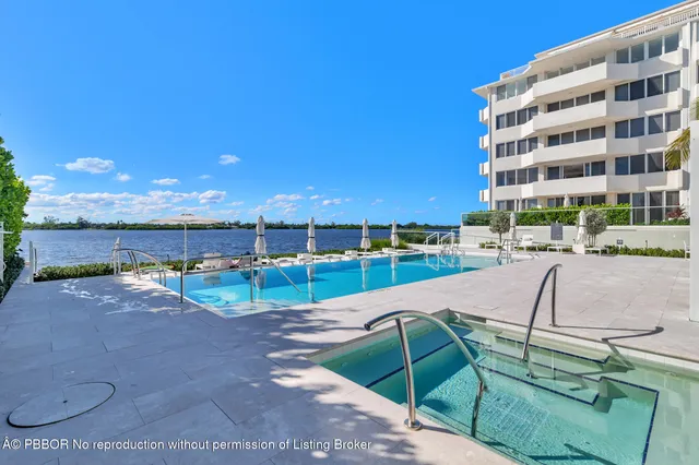a view of a lake from a balcony