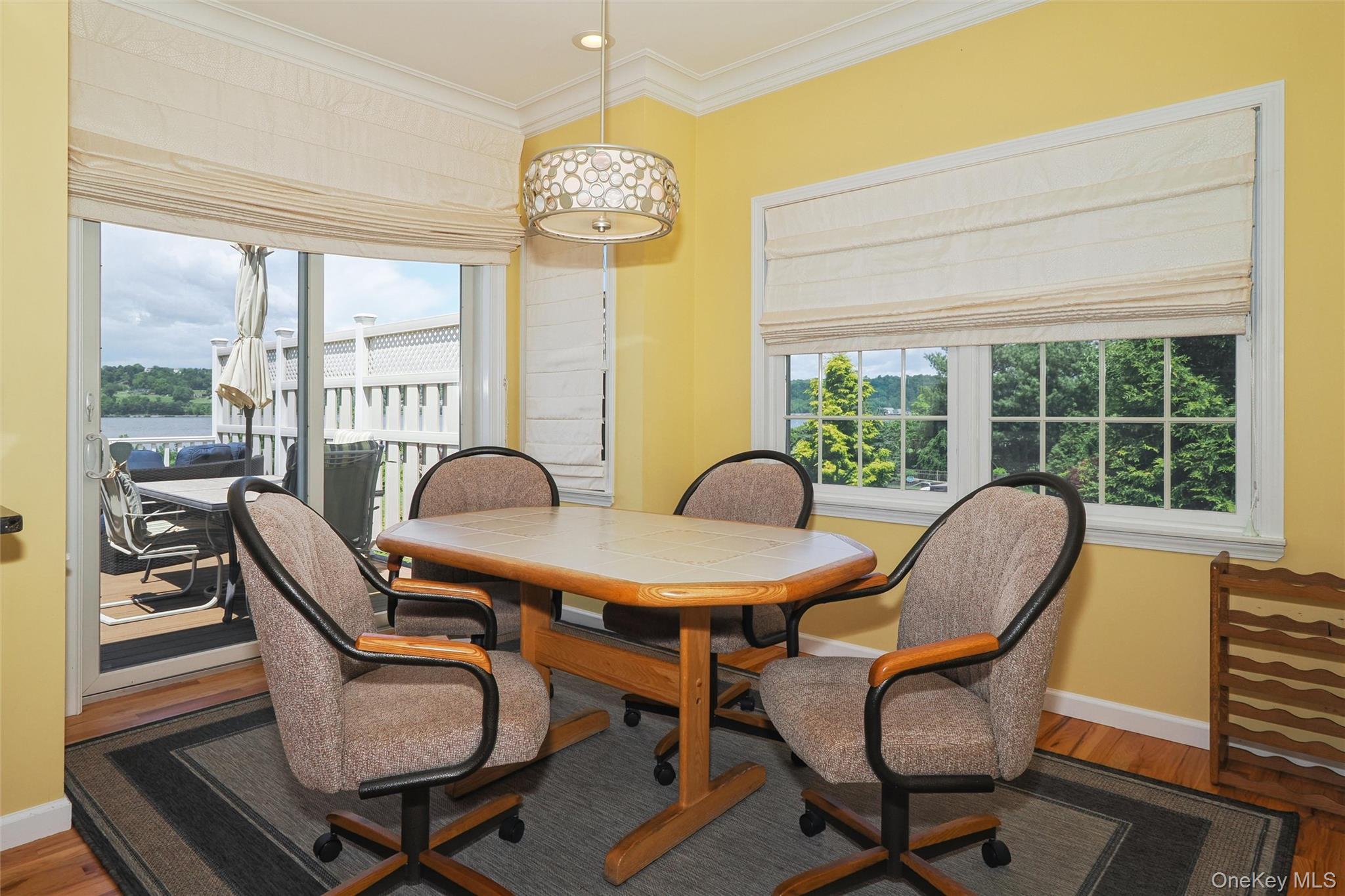 241 Old Castle Point Road Wappingers Falls, NY 12590 - Photo 7 of 19 Breakfast area with SGD to oversize deck looking out to the Hudson River.