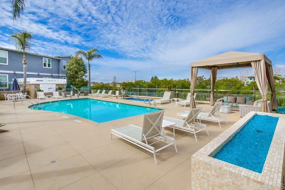 2333 Ocean Street Carlsbad, CA 92008 - Photo 48 of 67 a view of swimming pool with outdoor seating and plants