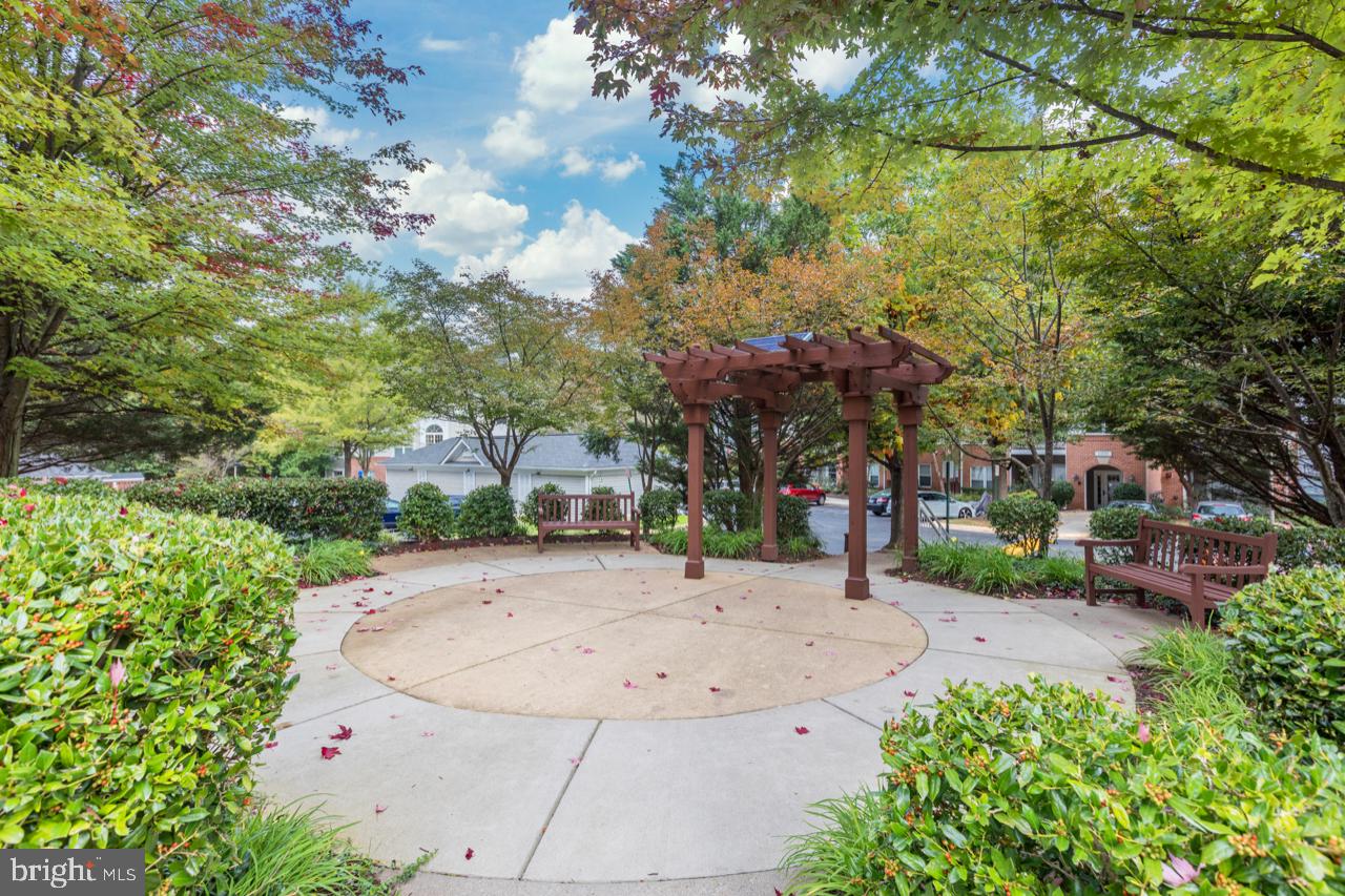 1515 North Point Drive, Unit 303 Reston, VA 20194 - Photo 26 of 26 Common Area - Bench Seating and Pergola