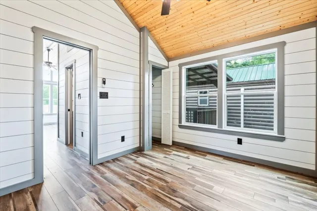 a view of a entryway of the house