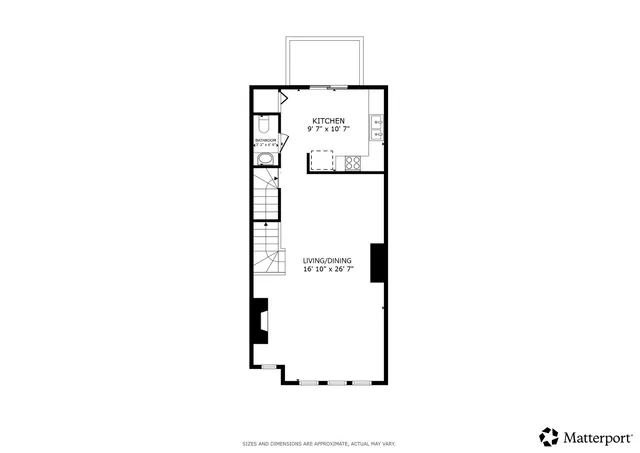 a picture of a bench in front of a wall