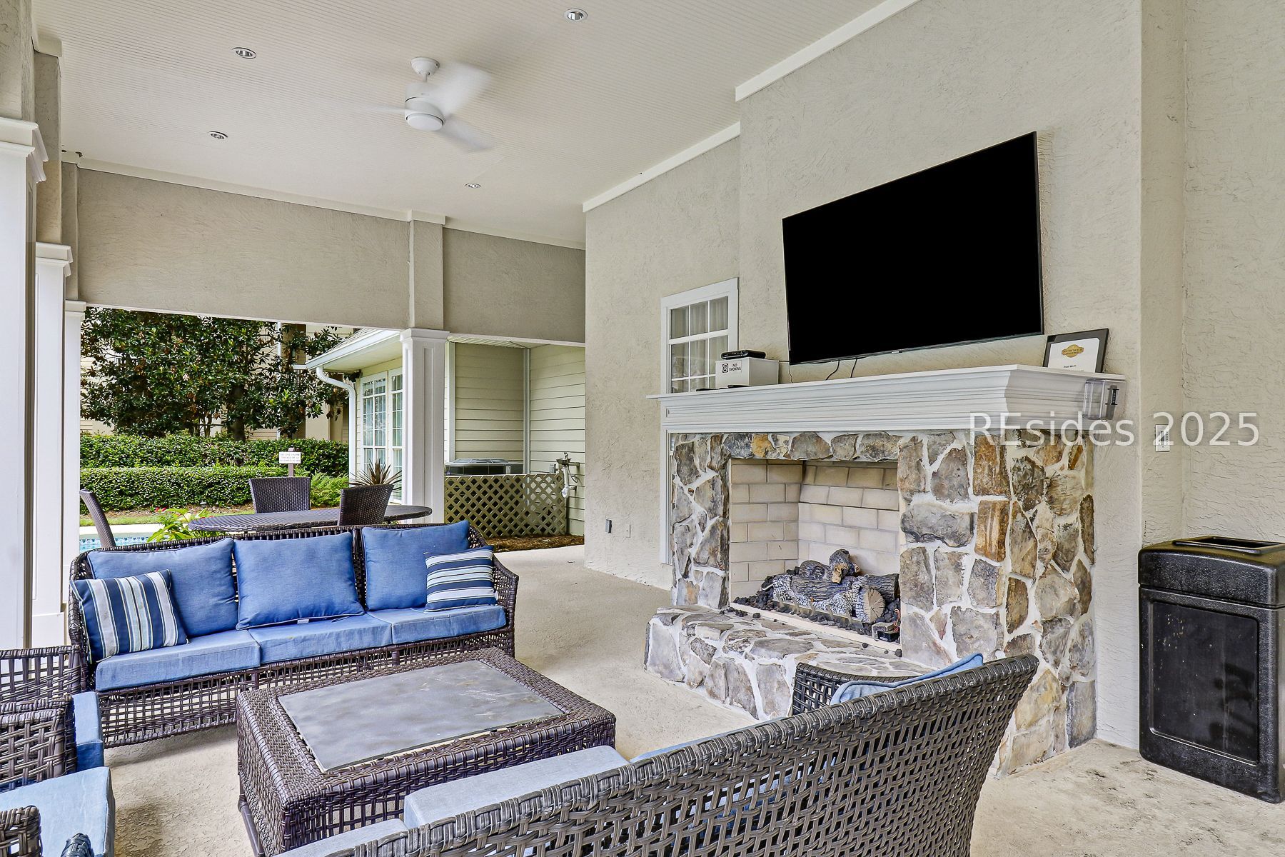 380 Marshland Road, Unit H27 Hilton Head Island, SC 29926 - Photo 28 of 36 Outside Fireplace and Entertainment Area