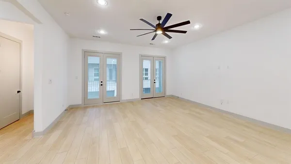 wooden floor in an empty room