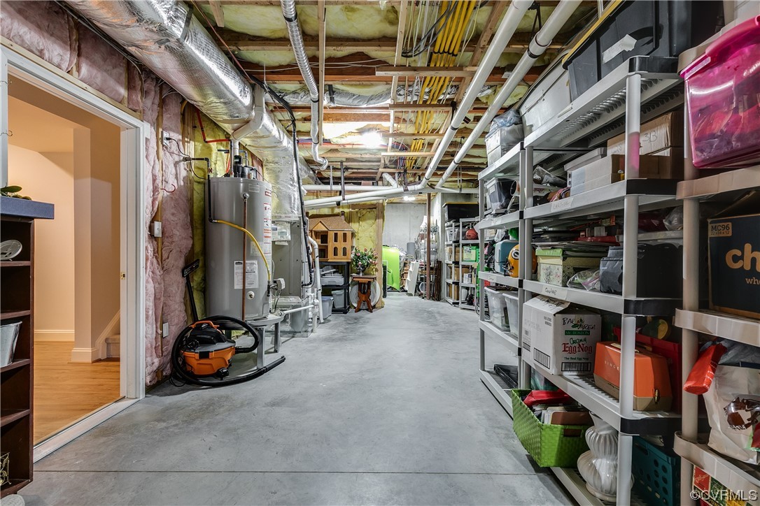 508 Raleigh Manor Road Henrico, VA 23229 - Photo 23 of 25 unfinished basement - storage space