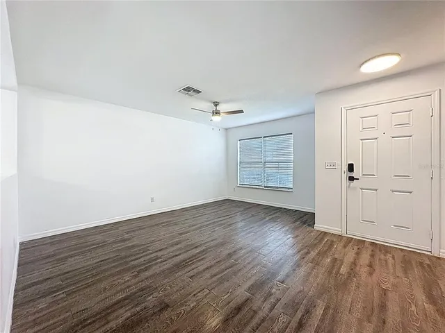 wooden floor in an empty room