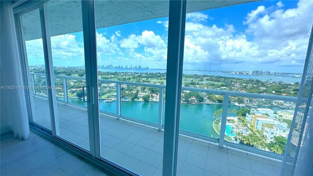 a view of lake from a window