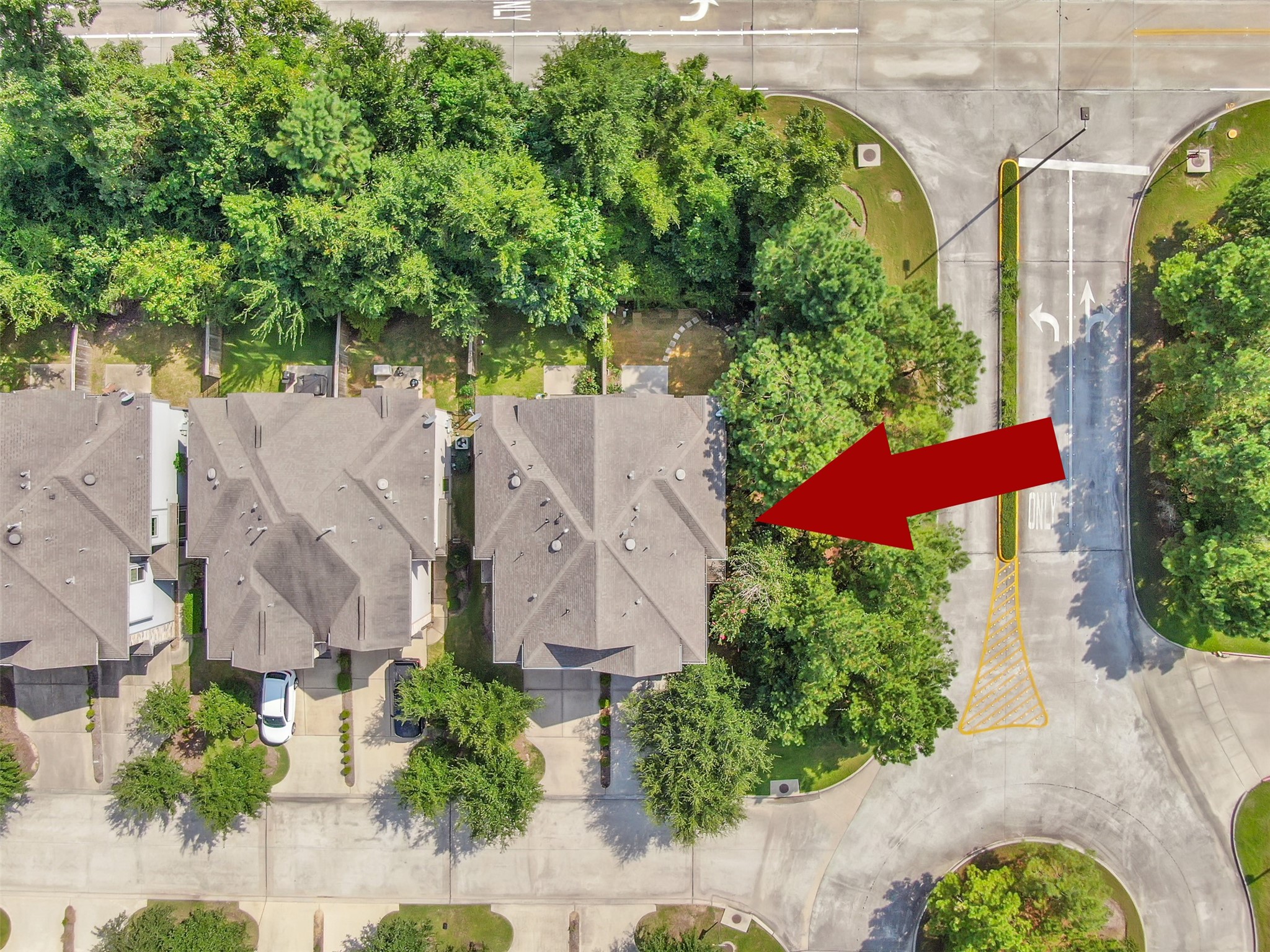 111 Aventura Place Spring, TX 77389 - Photo 38 of 42 an aerial view of residential houses with outdoor space and trees