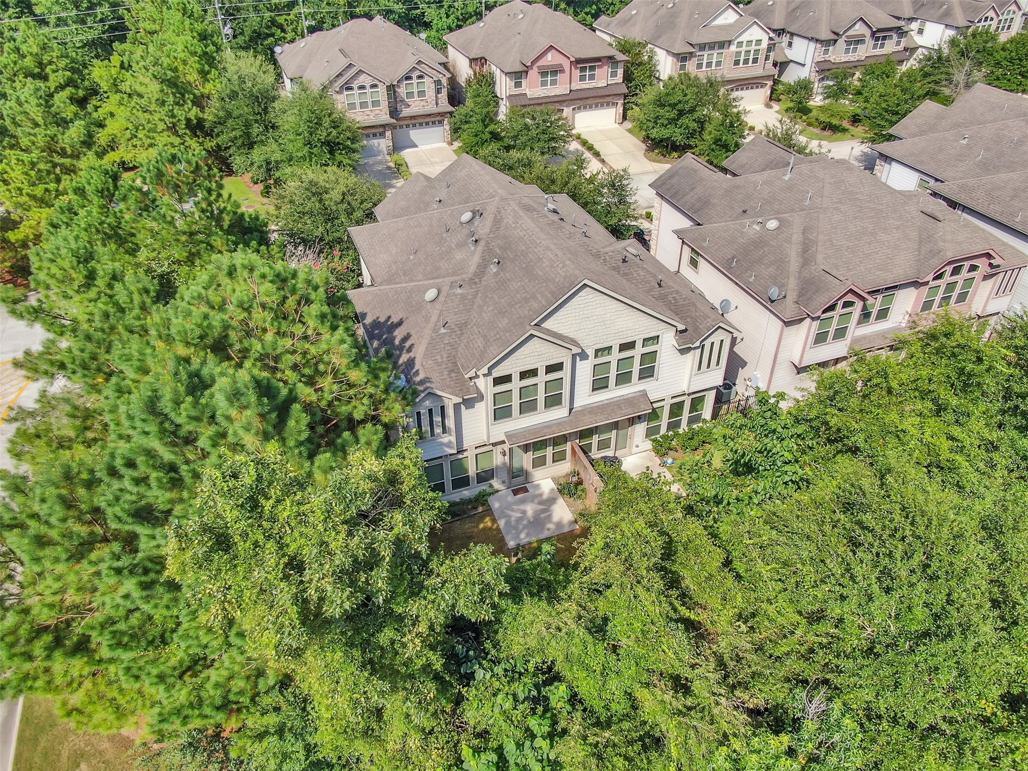 111 Aventura Place Spring, TX 77389 - Photo 41 of 42 an aerial view of a house with yard and outdoor space