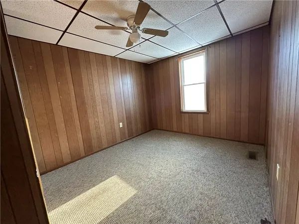 a view of a garage