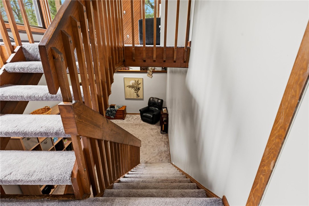 1940 Armstrong Road Fairborn, OH 45324 - Photo 13 of 48 This interior staircase offers a warm welcome to the cozy reading nook below.