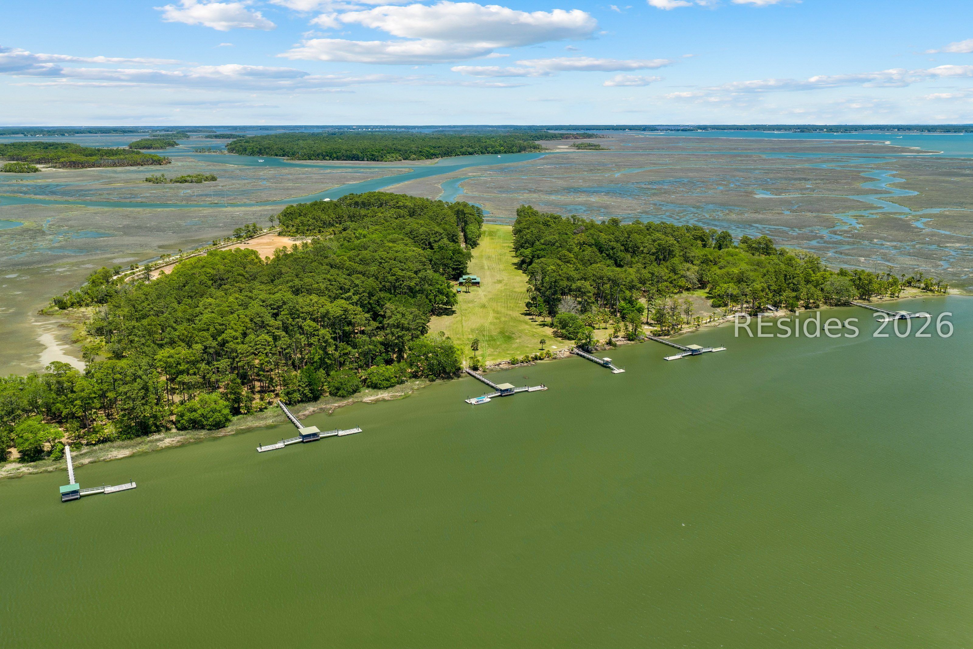 12 Jack Hare Road Bluffton, SC 29910 - Photo 3 of 49 Six Deepwater Docks & Private Landing Strip
