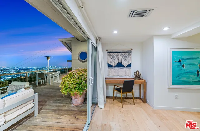 an aerial view of residential house with outdoor space