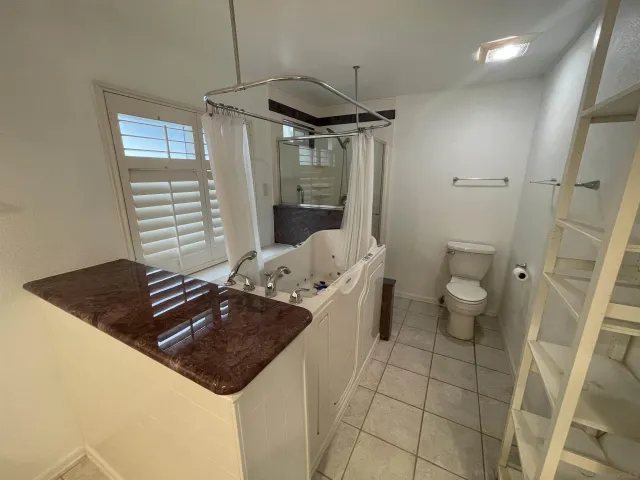 a living room with a couch and a table