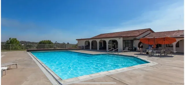 an outdoor view with patio