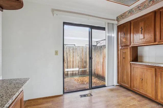 a view of front door