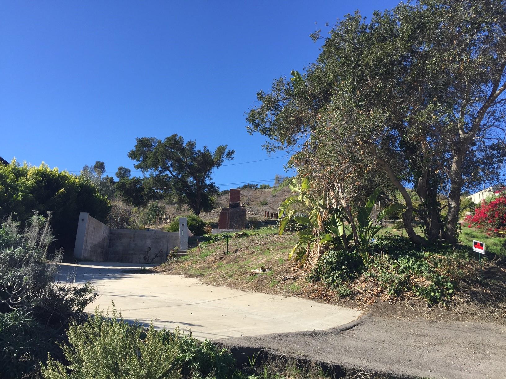 478 Conejo Road Santa Barbara, CA 93103 - Photo 3 of 4 a view of a dry yard with trees