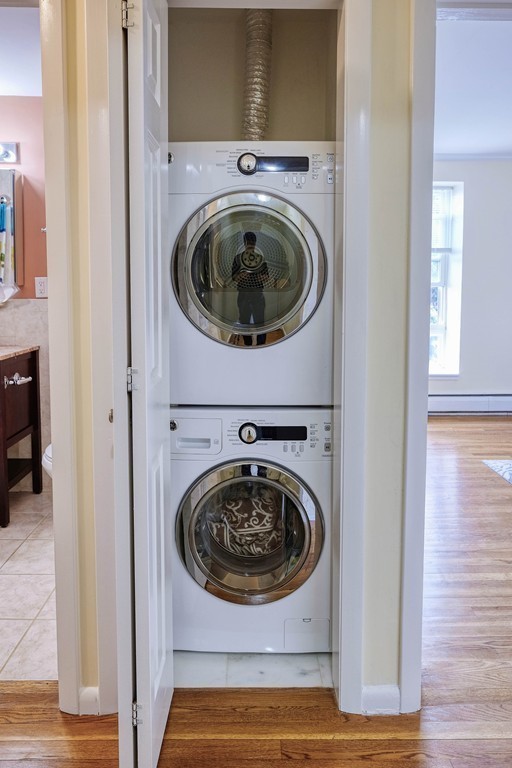 16 Addington Road, Unit 41 Brookline, MA 02445 - Photo 15 of 18 a utility room with dryer and washer