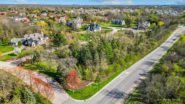 a view of a lake with a building in the background