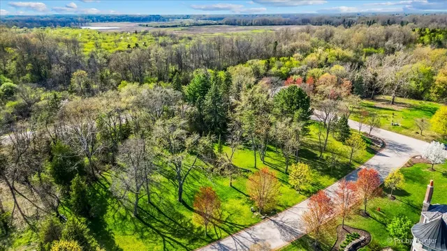 a view of a lake with a outdoor space