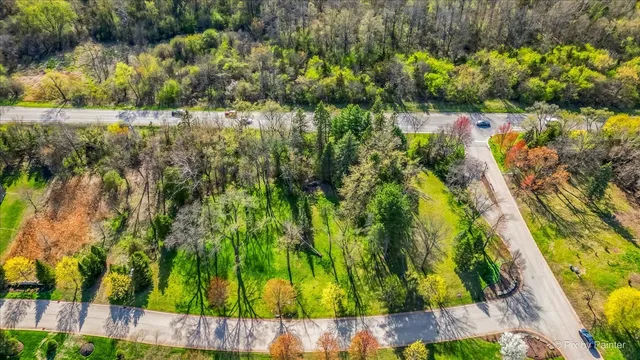 a view of swimming pool from a garden