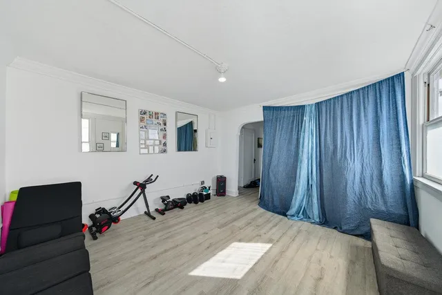 a view of a house with roof deck