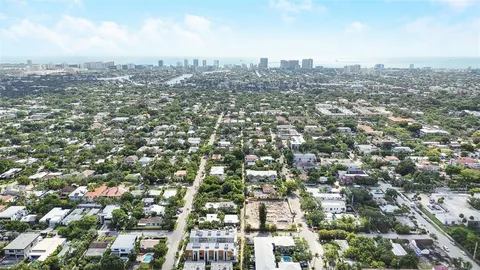 an aerial view of multiple house