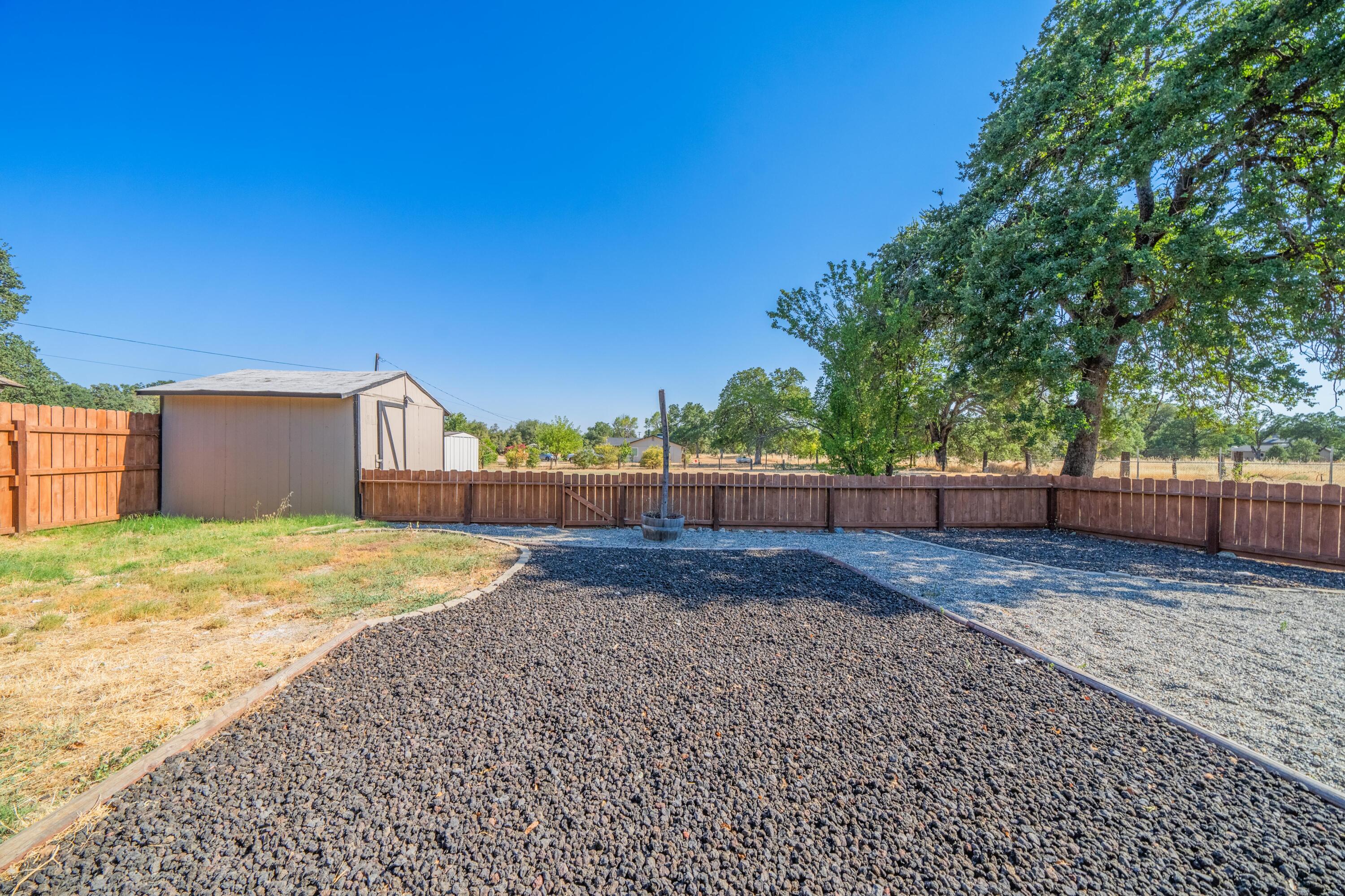 19825 Gas Point Road Cottonwood, CA 96022 - Photo 28 of 54 a view of backyard with trampoline
