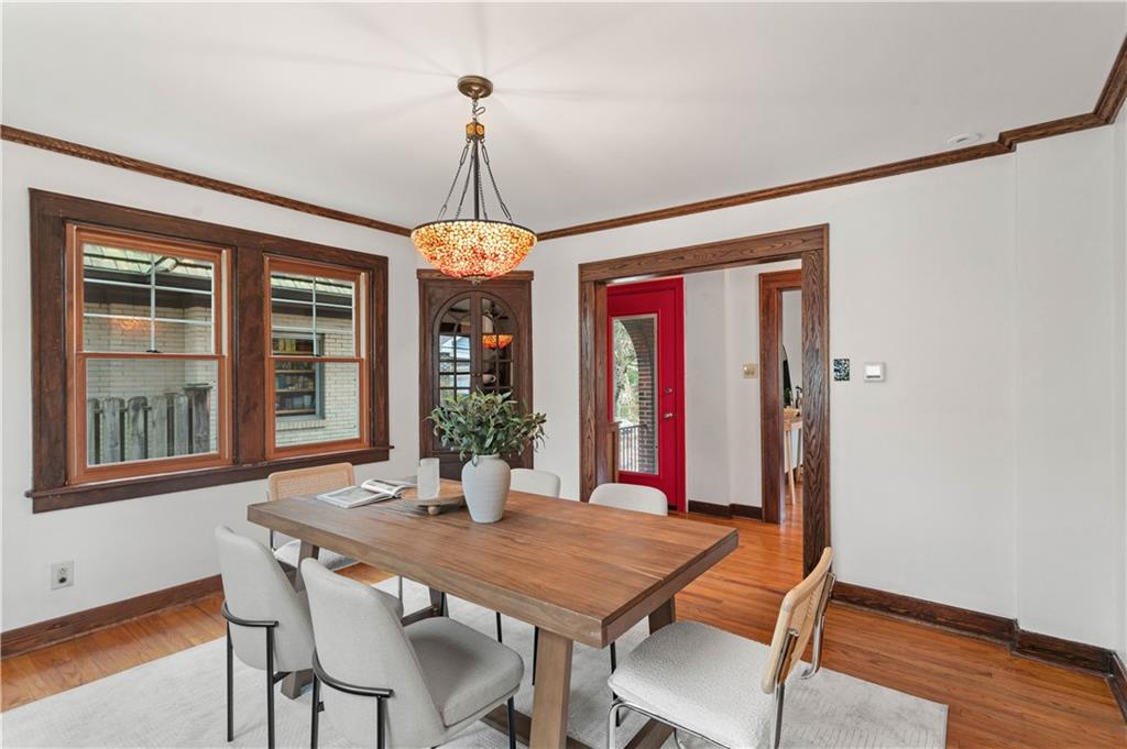 6953 Reynolds Street Pittsburgh, PA 15208 - Photo 11 of 50 a view of a dining room with furniture window and wooden floor