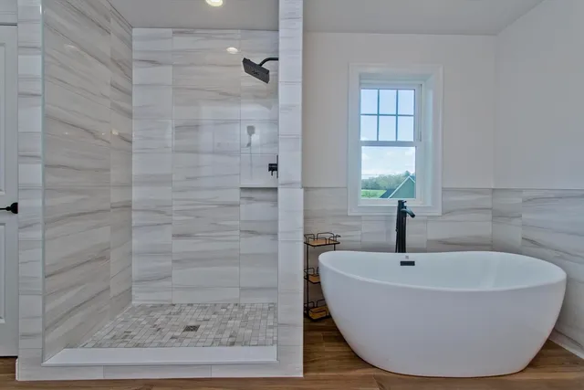 a bathroom with a sink and a shower