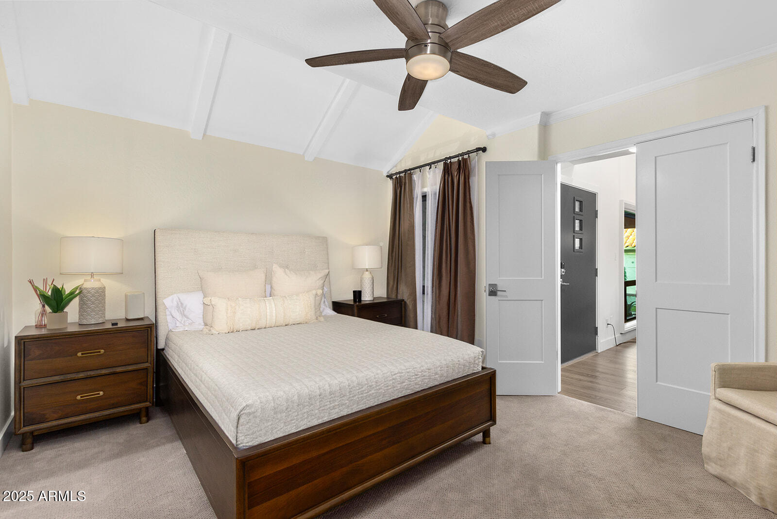 5822 North Scottsdale Road Paradise Valley, AZ 85253 - Photo 19 of 32 a bedroom with a bed and a cabinets