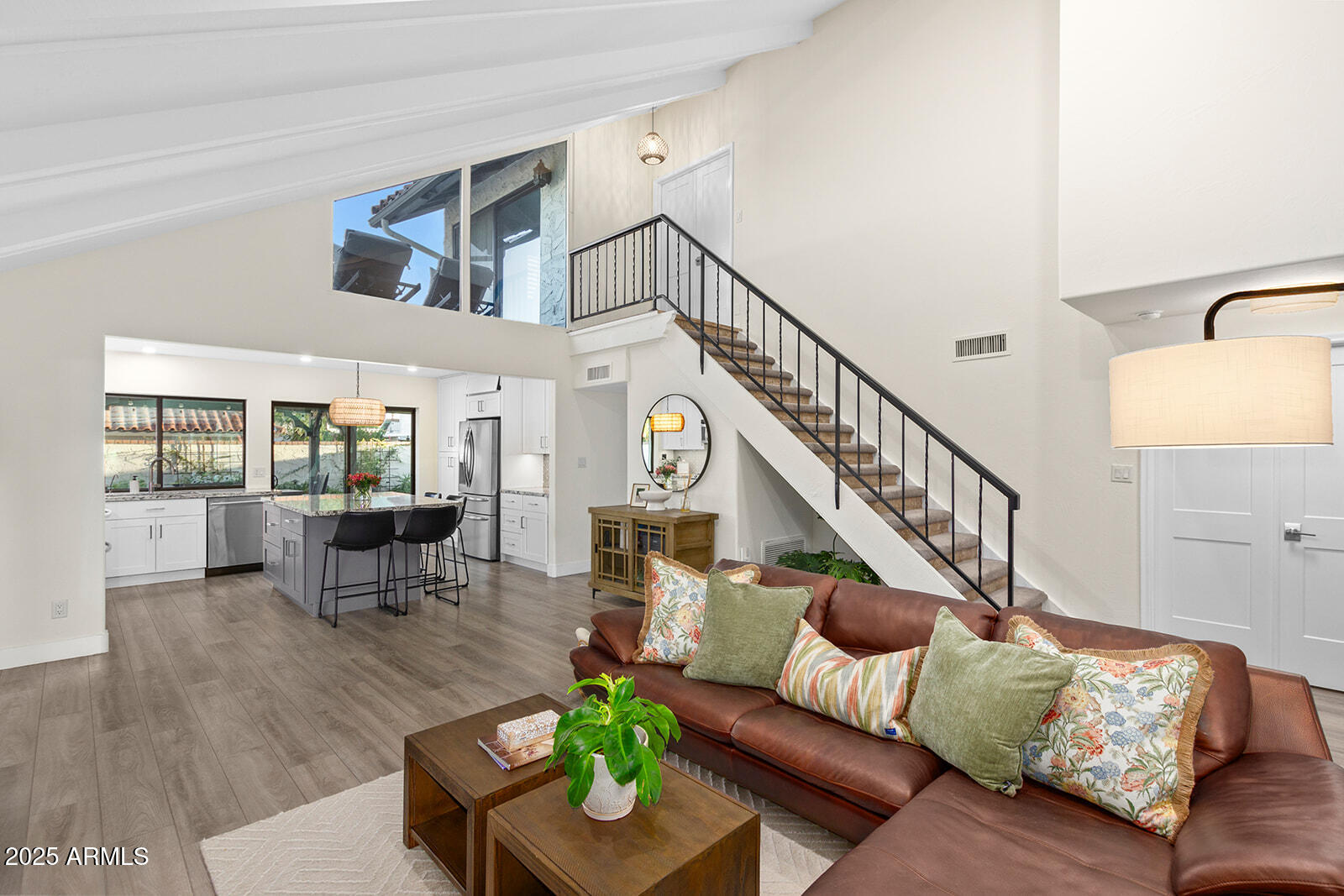 5822 North Scottsdale Road Paradise Valley, AZ 85253 - Photo 5 of 32 a living room with furniture and wooden floor