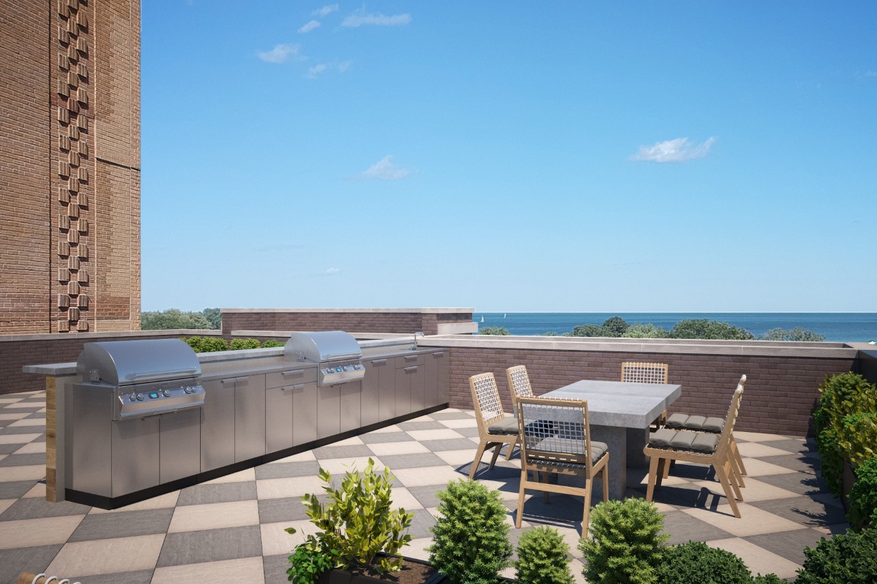 Undisclosed Address Chicago, IL 60613 - Photo 8 of 8 a balcony with outdoor seating and plants