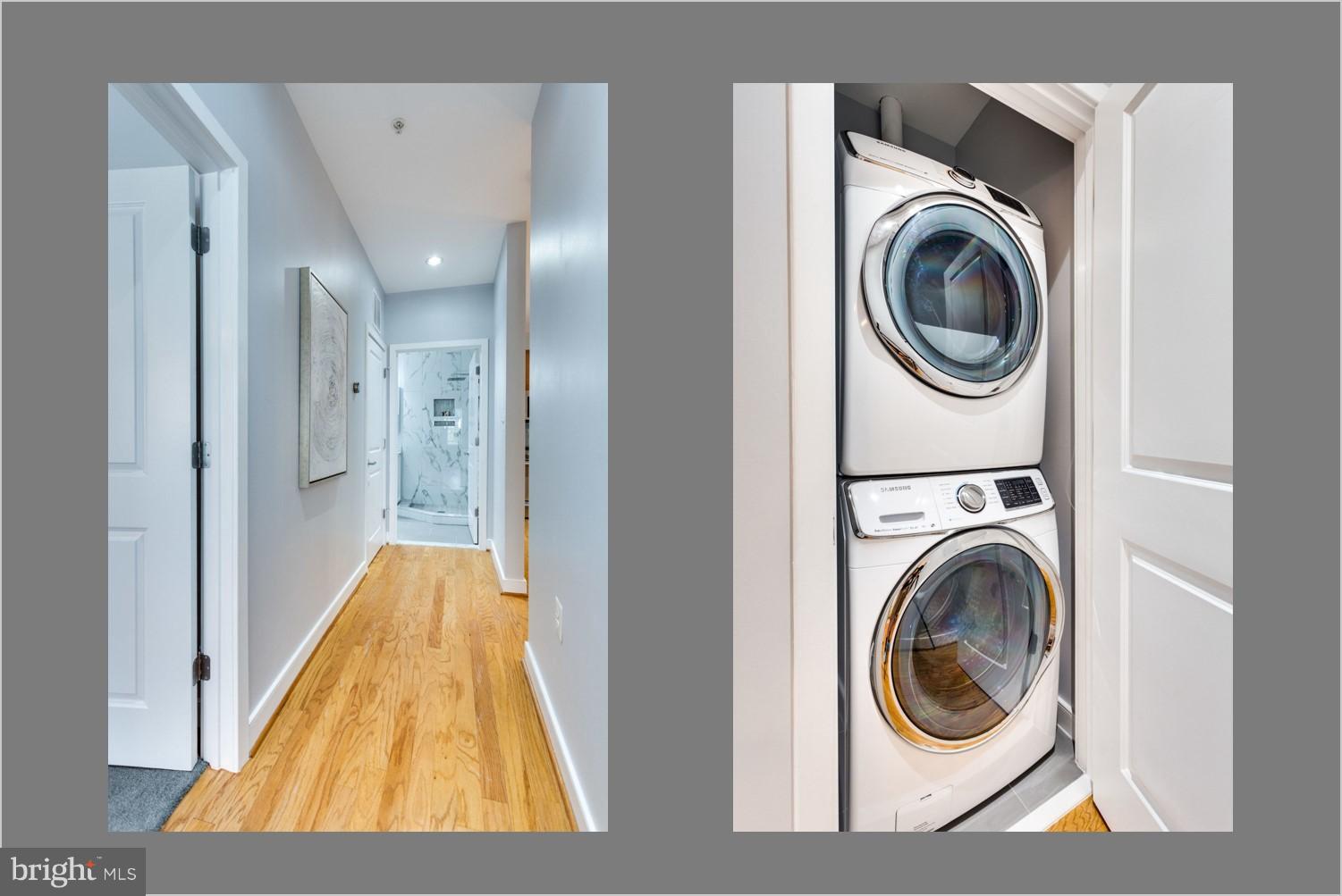 181 East Reed Avenue, Unit 109 Alexandria, VA 22305 - Photo 15 of 30 a view of a bedroom with washer and dryer