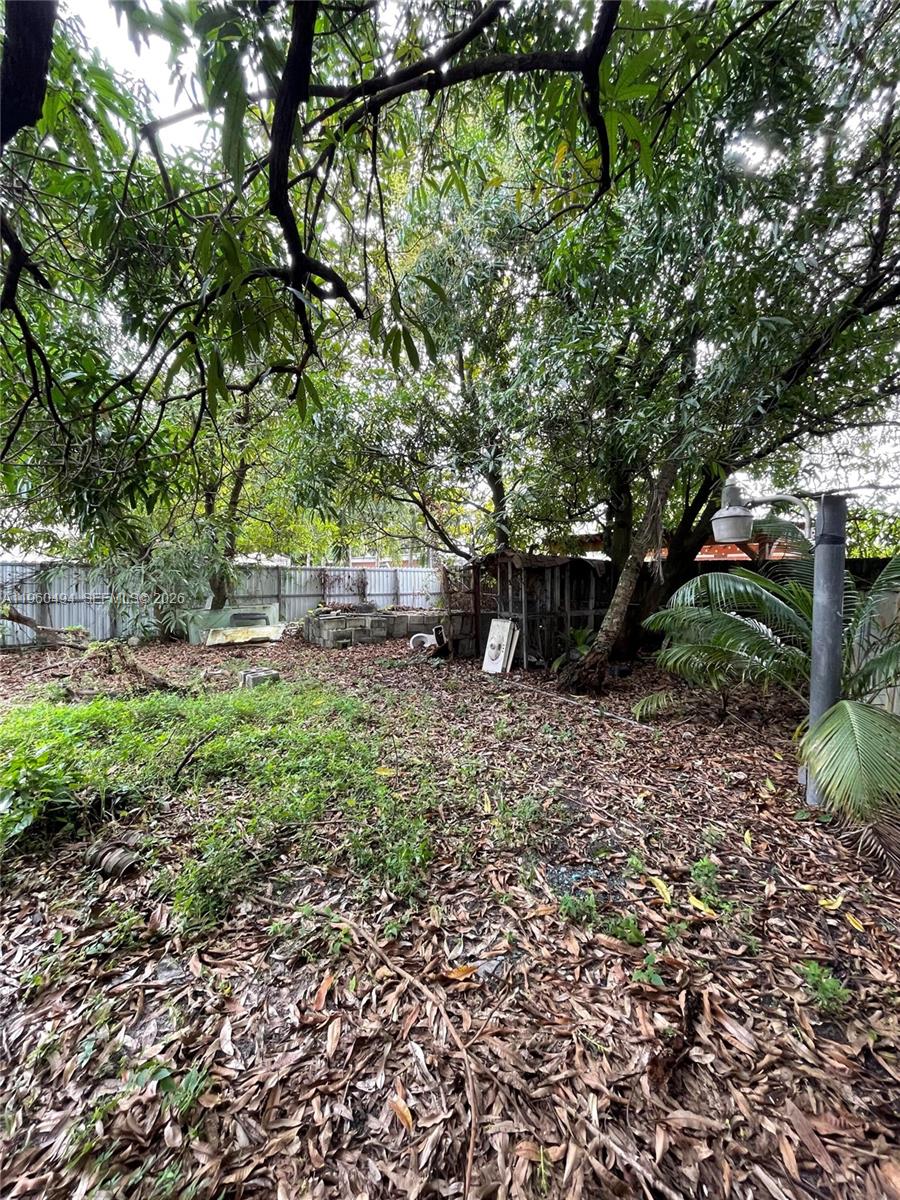 3630 Northwest 98th Street Miami, FL 33147 - Photo 27 of 38 a backyard of a house with lots of green space
