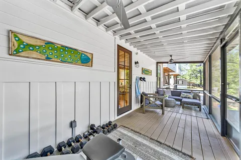 a very nice looking room with a large window