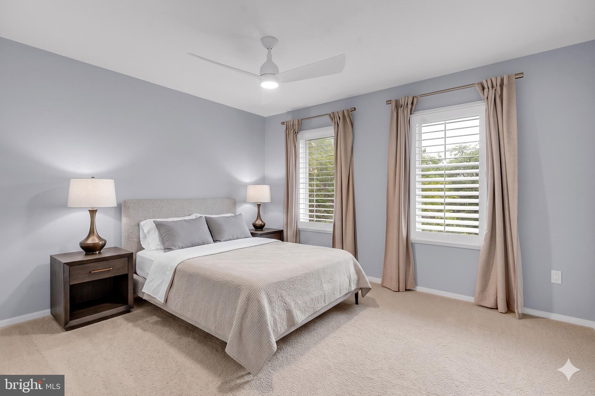 11538 Hemingway Drive Reston, VA 20194 - Photo 18 of 46 Bedroom 2 w/Ceiling Fan Virtually Staged