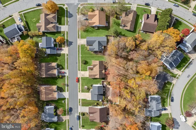 aerial view of multiple house
