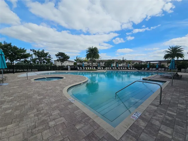 a view of outdoor space with entertaining space