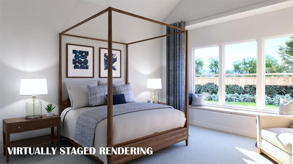 2408 Cairn Road McKinney, TX 75071 - Photo 9 of 14 a bedroom with a large bed and a window