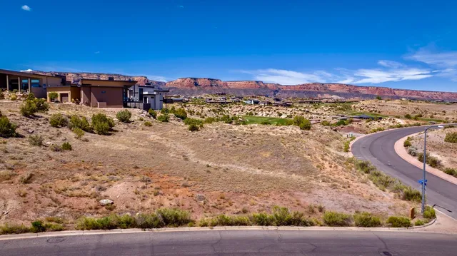 a view of a lake with a mountain