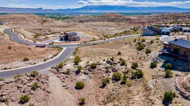 a view of a sky from a city