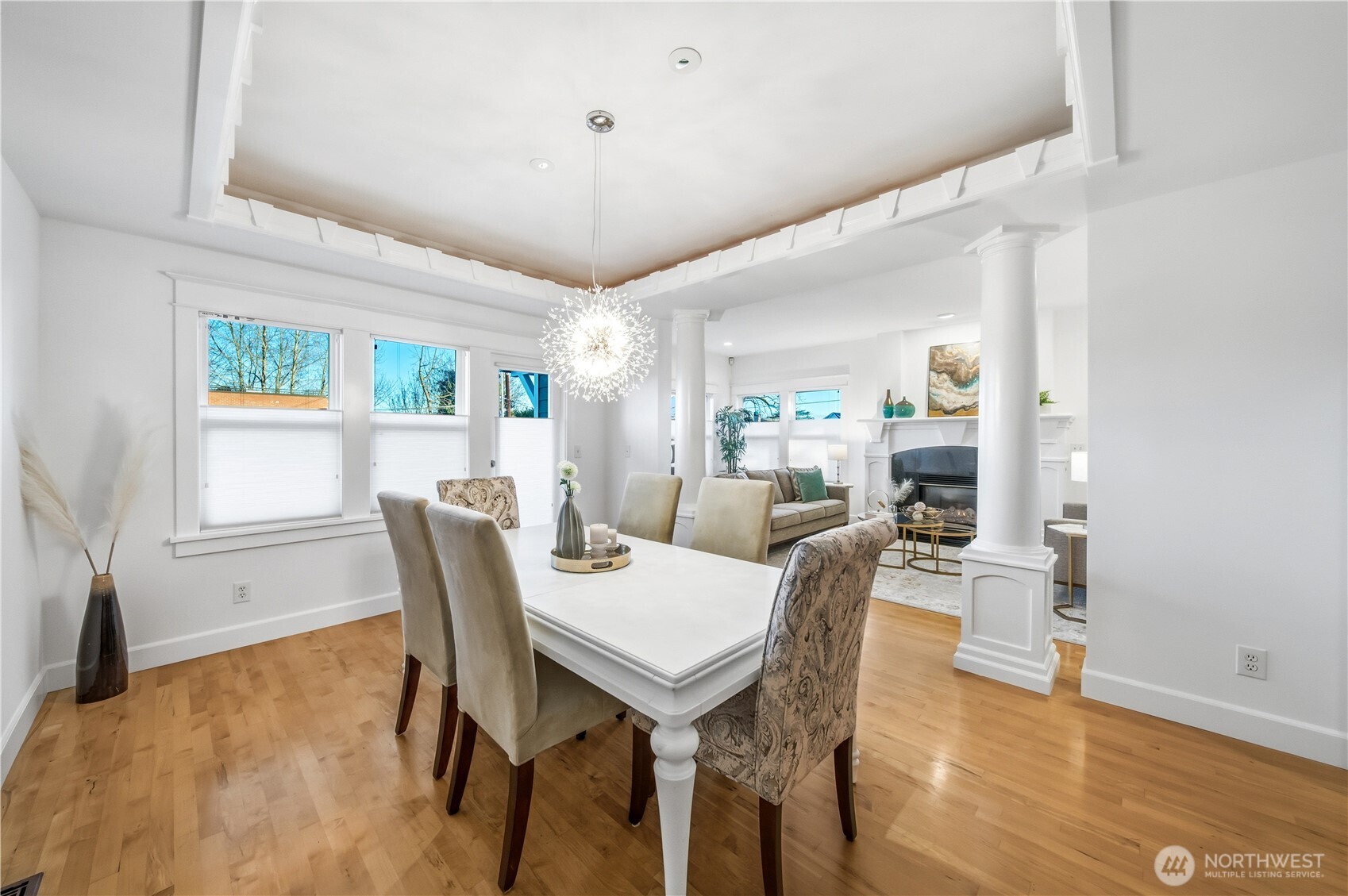 1375 32nd Avenue South Seattle, WA 98144 - Photo 9 of 36 a view of a dining room with furniture and wooden floor