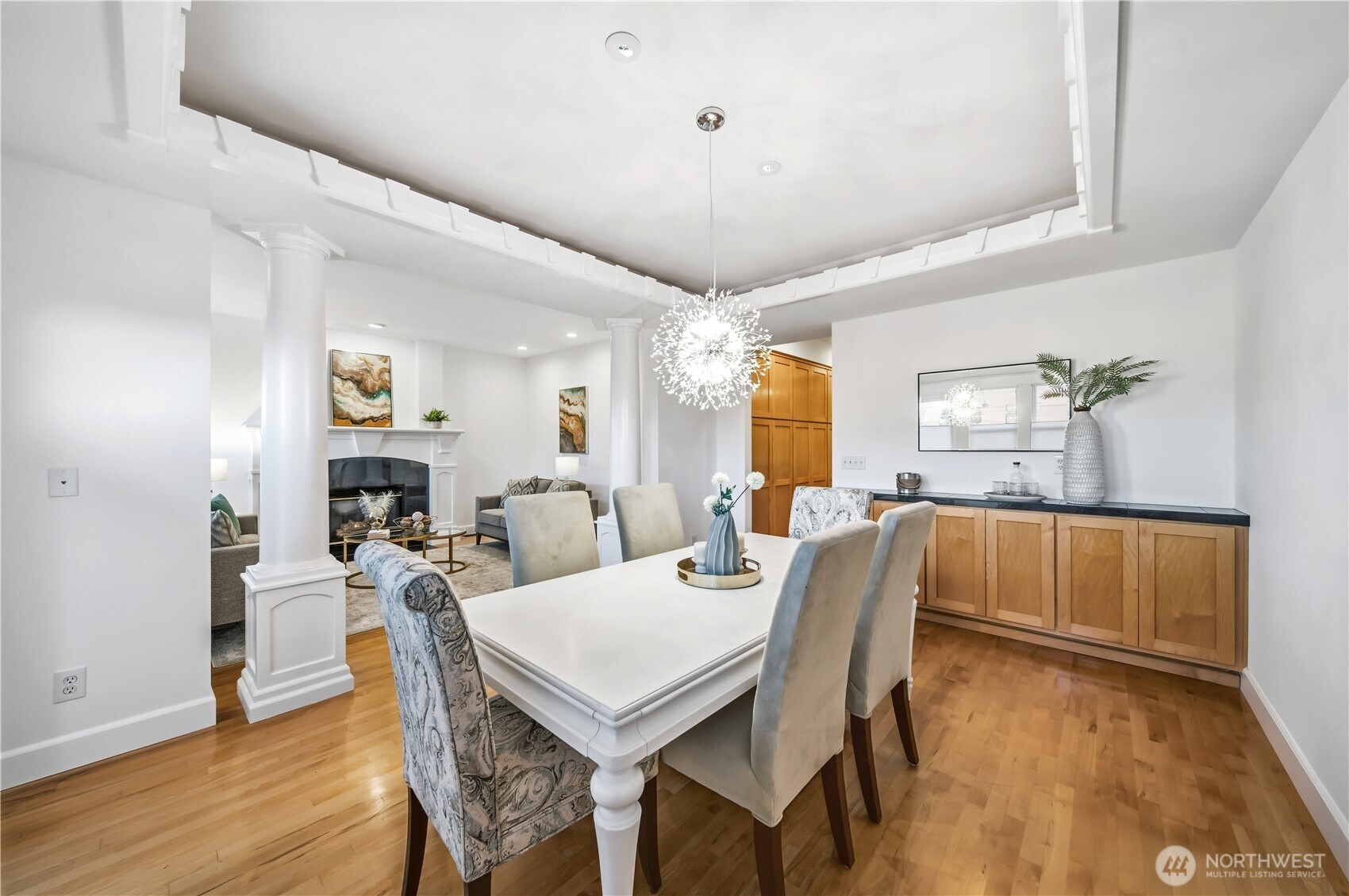 1375 32nd Avenue South Seattle, WA 98144 - Photo 10 of 36 a view of a dining room with furniture and wooden floor