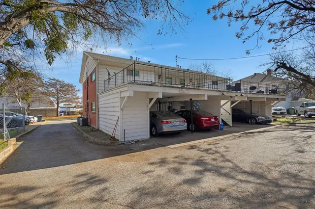 a view of a cars parking space