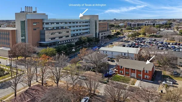 a view of a city that has tall buildings