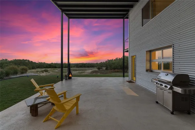 a view of a road with a lake view