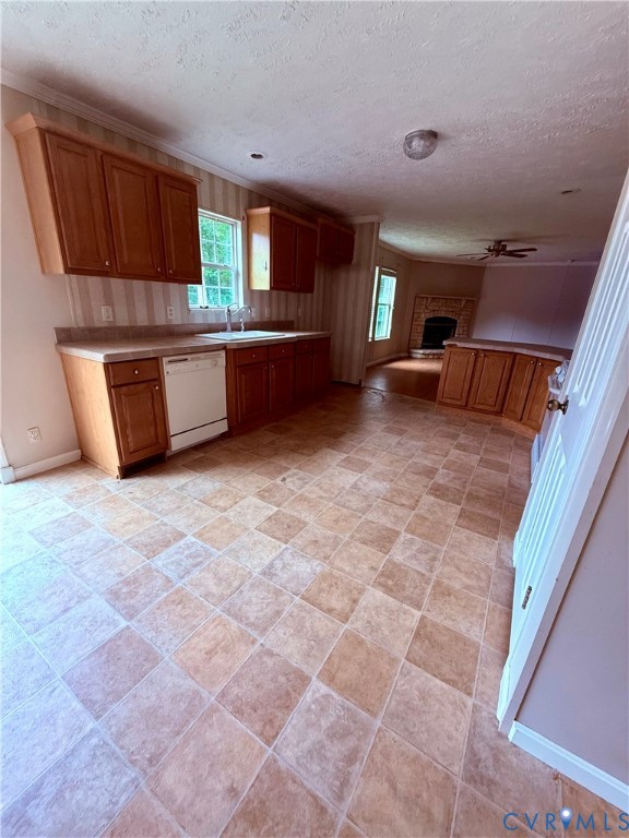 1133 Stingy Lane Road Blackstone, VA 23824 - Photo 5 of 14 a view of a kitchen with a sink and cabinets