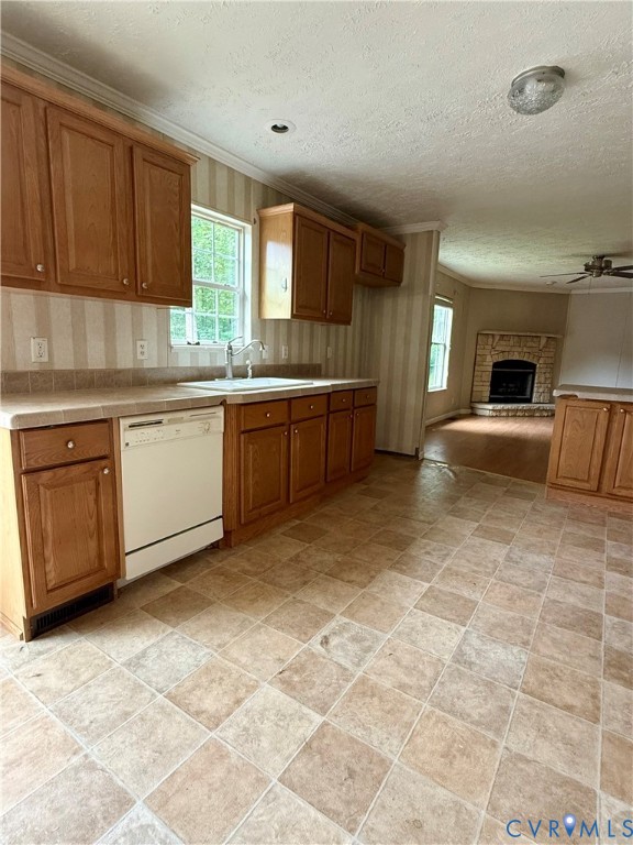 1133 Stingy Lane Road Blackstone, VA 23824 - Photo 6 of 14 a large kitchen with kitchen island granite countertop a sink a counter top space and cabinets